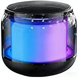 Bluetooth Speaker,Portable Wireless Speakers With RGB Light, 24H Playtime Stereo Bass, IPX5 Waterproof,Mini Speaker Wireless BT 5.2 Dual Stereo Pairing,10M Range for Home Party Camping Travel,Outdoor