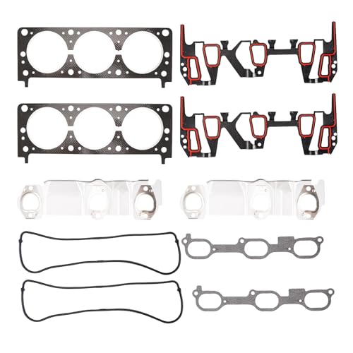 Image of KAX Engine Cylinder Head Gasket Set Compatible with Buick Century /Chevy Lumina /Monte Carlo 1995-1999, Malibu 1997-1999, Cutlass Ciera Supreme, Grand Prix 3.1L, Head Gasket Kit, OE# HS9957PT2, ES74017