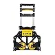 Stanley Faltbarer Sackkare und Klappkiste FT501/FT505 - Transportkarre 70KG - Klappkiste 25KG - Einkaufen, Handhabung und Umzug - Schwarz/Gelb