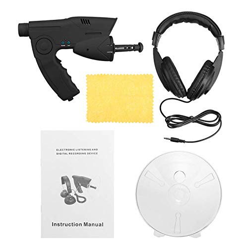 LJTHUU Dispositivo di ascolto con Auricolare, telescopio monoculare 8X, Dispositivo di ascolto con Microfono direzionale a Parabola per esplorazione scientifica della Natura
