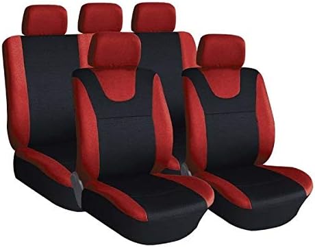 Xtremeauto Red and Black Sport Car Seat Cover Protectors - C-Zero, C1 C2 C3 C4 C5 C6 C7 DS3 DS4 DS5 Aircross Cactus