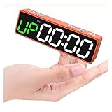Temporizzatore da palestra, Mini pulsante Tabata Intervallo timer orologio da palestra progmabile con magnete for sala live(RBQ20mini-O)