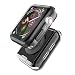 [2 Pack] Misxi Black Case Compatible with Apple Watch Series 5 / Series 4 Screen Protector 44mm, 2019 New iwatch Cover TPU Overall Protective Case for Series 5/4 44mm (1 Black +1 Transparent)