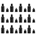 FRCOLOR 50 Eye Dropper Bottles Mini Dropper Bottles Empty Squeeze Bottles Refillable for Essential 10 Black Cosmetic Bottle Black