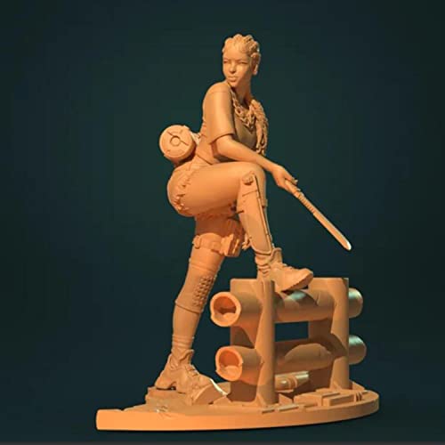 Figura modelo guerrera antigua resina 1/24 sin montar miniatura 1