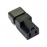 BLUEXIN PDU UPS Power 3 Prong Plug Adapter, USA NEMA 5-15R Female to IEC 60320-C14 Male Connector