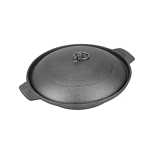 Alipis Cast Iron Chicken Casserole Pot 20cm Claypot Rice Container for Home Cooking Stew Soup Braised Chicken with Drop-resistant Design
