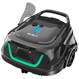 WYBOT A1 Robot Limpiafondos Piscina Electrico sin Cable para Aspirador Piscinas, 1 Botón para Piscinas Familiares