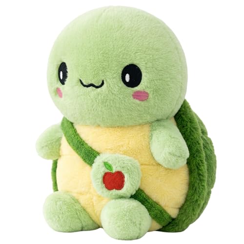 XcnPer Turtle Plush Soft Stuffed Animal 25 Cm Apple Turtle Teddy Premium Collectible Plush Toy Ideal For Home Decor And Comfort