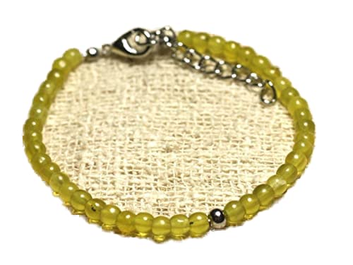 Bracelet en jade vert empilable pour sublimer vos tenues bohèmes et casual chic