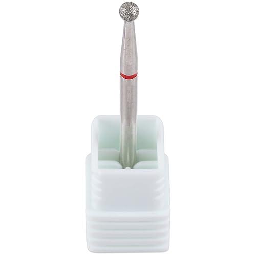 Miniatura 4 de PANA Broca de diamante para uñas de 332 pulgadas (grano fino)  Brocas profesionales para uñas de gel acrílico, manicura seca y pedicura forma de