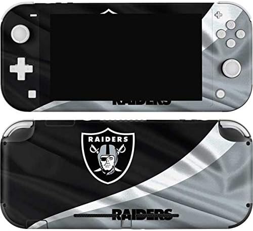 Skinit Decal Gaming Skin Compatible with Nintendo Switch Lite - Officially Licensed NFL Las Vegas Raiders Large Logo Design
