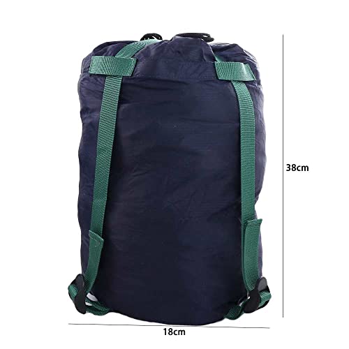 Vctitil Nylon Compression Stuff Sack Sleeping Bag Storage Bag Keep Warm Storage Bag Ultralight Outdoor Camping Compression Pack Outdoor Bivvy(Army Green) - Thumbnail 2