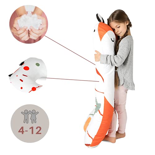 MAKOSAS KomfortKissen Gesundheit Kinder Kissen für Bett Schlafen | Anti-Stress | ADHS Kissen Kinder (Fuchs)