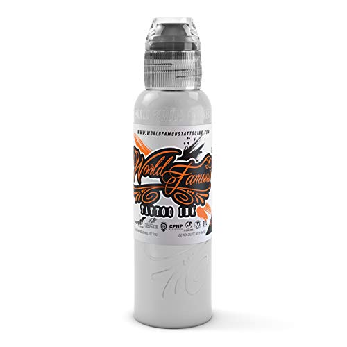 World Famous Tattoo Ink - Vegan Friendly Professional Tattooing Inks - Nuno Feio Gravestone Pastel Wash (Grey) 1 Ounce