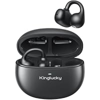 Kinglucky Open-Ear Clip-On Wireless Earbuds w/ 40-Hr Playtime (Black, Purple, Beige or Rose Gold)
