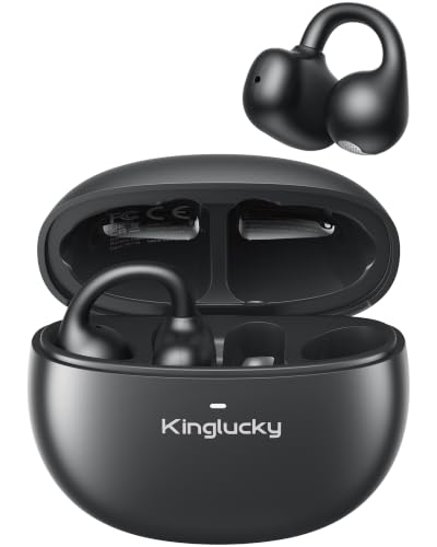 Kinglucky Upgraded Clip-On Earbuds Comfortable fit & Crystal-Clear Sound, 40H
