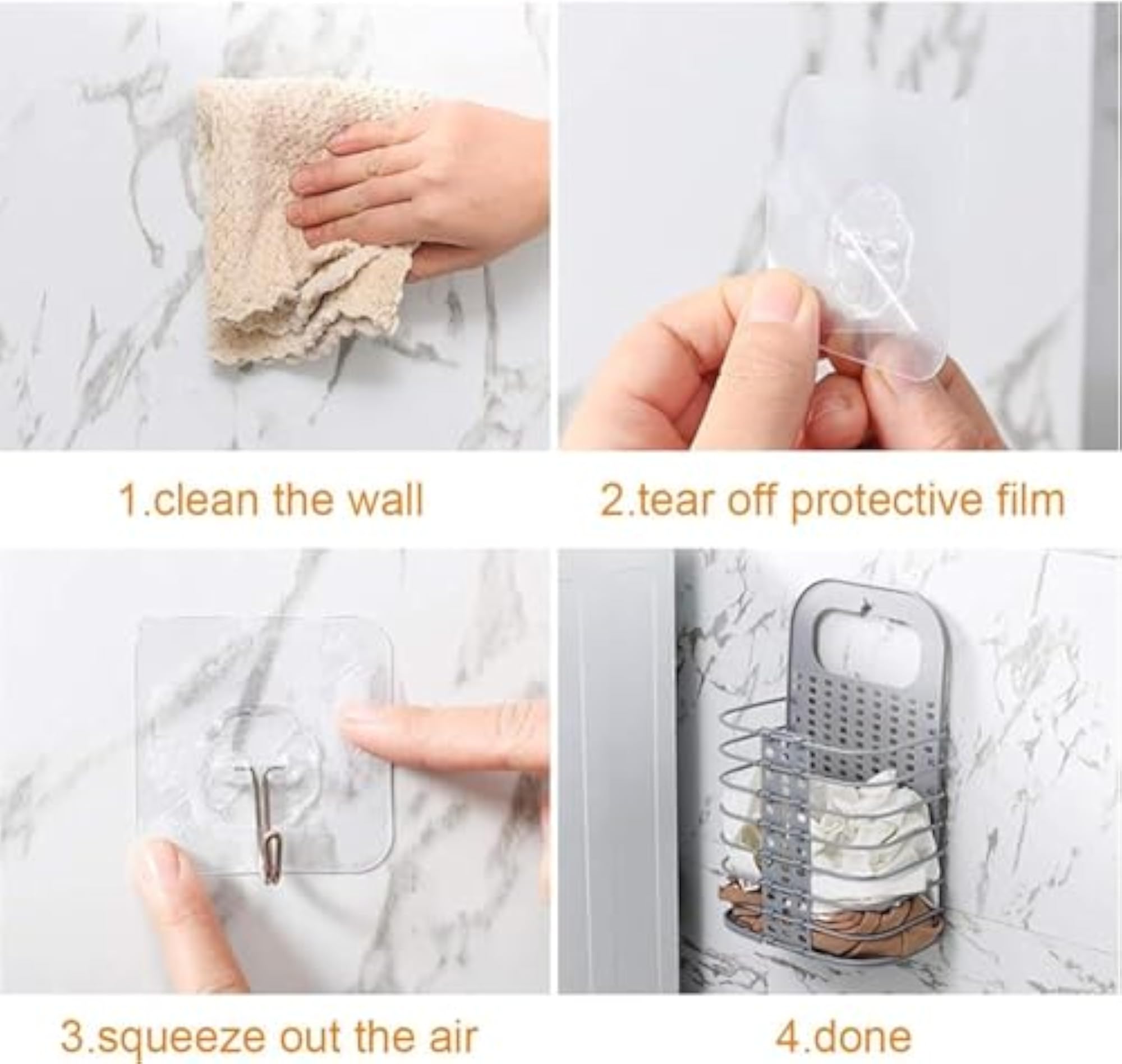 Wall & Washing Machine Hanging Clothes Storage Hamper