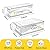 Greenby 4 Pack Refrigerator Organizer Bins with Pull-out Drawer Stackable Clear Fridge Drawer Organizer Fruit Vegetable Storage Containers for Kitchen Pantry Organization (2 Large+2 Small)