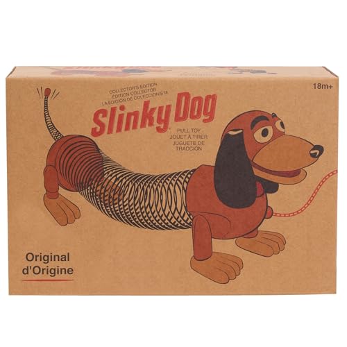 retro slinky dog the original walking spring toy vintage spring toys stretches to 14 inches long kids toys for ages 18 month by just play