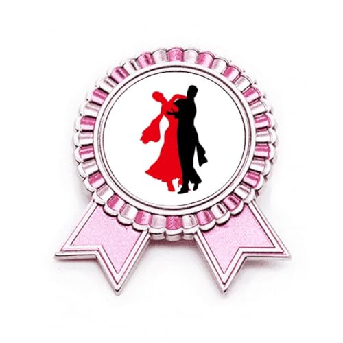 Broche rose Dancing en métal pour vos soirées de danse sociale