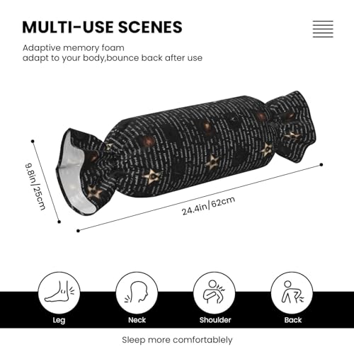 Almohada de espuma viscoelástica tamaño único color negro miniatura 3