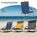 Sekey 2er Set Klappbarer Strandstuhl Extrem Leicht & Tragbar – Nur 2,85 kg pro Stück, mit Armlehnen für Outdoor Strand Angeln Garten mit niedrigen Beinen Blau