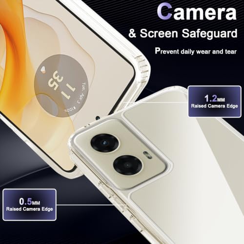 Image of Case for Motorola Moto G Stylus 5G 2024, Military Grade Drop Protection Phone Case, Yellowing Resistant, Anti-Scratch Hard PC Back, Shockproof Hard Ultra-Thin Protective Cover, Clear