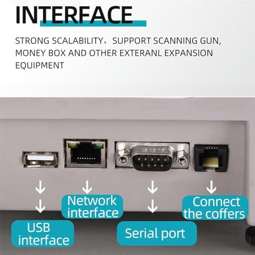 Báscula digital con impresora y pantalla dual 30kg miniatura 6