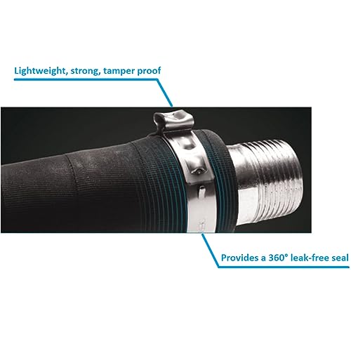 OCS Parts – Oetiker Ear Clamps 167 Series, 304 Stainless Steel, 10.5 mm Size, Pack of 10, Includes OCS Parts 2-Year Warranty