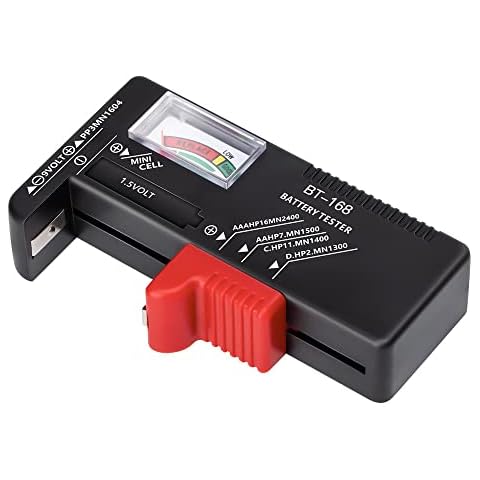 Ziyan Batterietester Batterieprufer Universal 1,5V 9V AAA Button Tester BT-168 Schwarz Cover