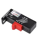 Ziyan Batterietester Batterieprufer Universal 1,5V 9V AAA Button Tester BT-168 Schwarz