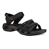 Teva Womens Tirra Sandal, Color: Black/Black, Size: 6 (4266-BKBK-06)