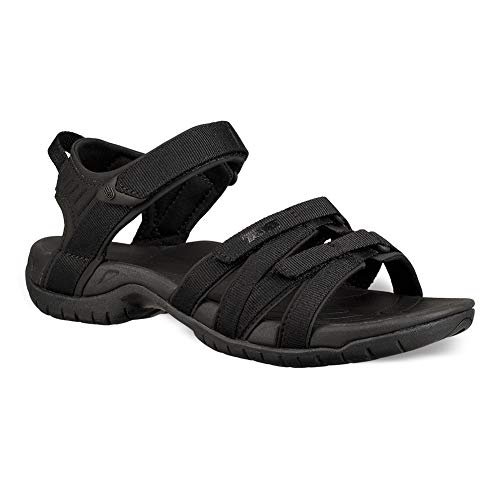 Teva Tirra Damensandalen, Schwarz/Schwarz, 40 EU