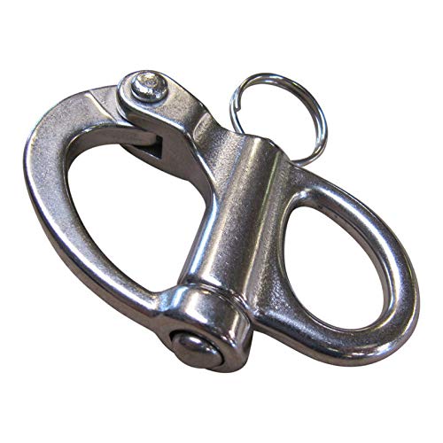 Stainless Steel Snap Shackle, Sailing Sheet Attach, 316 Marine Grade (1, 71mm)