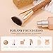 DUcare Angled Foundation Brush for Flawless Makeup Application Professional Liquid, Cream Powder Foundation Brush with Dense Bristles - Contoured for Precise Blending and Buffing