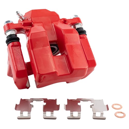 Image of TRQ Front and Rear Brake Caliper Set Performance Coated Brackets Compatible with 2006-2011 Toyota RAV4