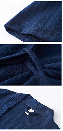 Kimono Robe Men Women Bathrobe Spa Hotel Lightweight Weave Robe Wrap4