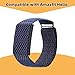 Dollform Nylon Sport Replacement Strap Compatible with Amazfit Helio Band, Adjustable Loop Arm Strap - Breathable & Sweatproof Wristband for Fitness Tracker (Midnight-Blue)