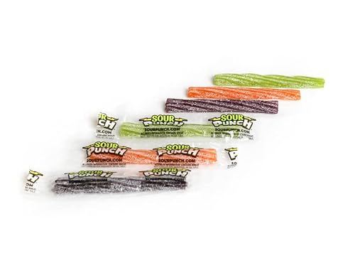 Sour Punch Twists Individually Wrapped Halloween Candy, 35oz Gusseted Bag - Thumbnail 3