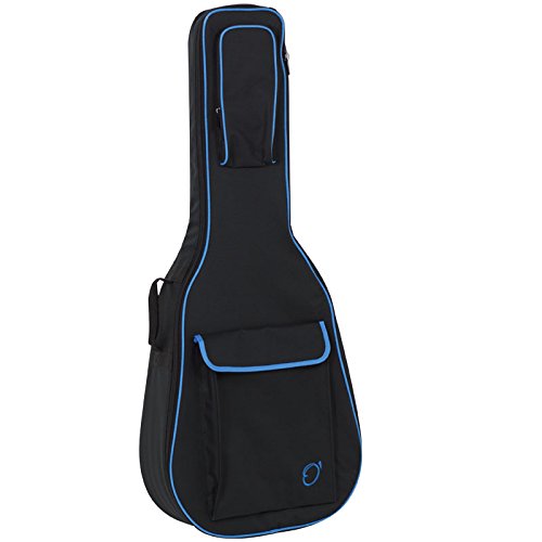 Ortola 6909-042 - Funda guitarra, mochila sin logo, color negro y turquesa