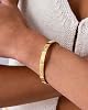 PAVOI Waterproof Bracelet for Women - 14K Yellow Gold Plated Bangle with Cubic Zirconia - Stainless Steel Hinge Bracelet Jewelry Gifts - 6.5" #1