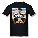 Walker Texas Ranger Man's Neck Top Comfortable Cotton Round Neck Short Sleeve T-Shirt Black 3X-Large