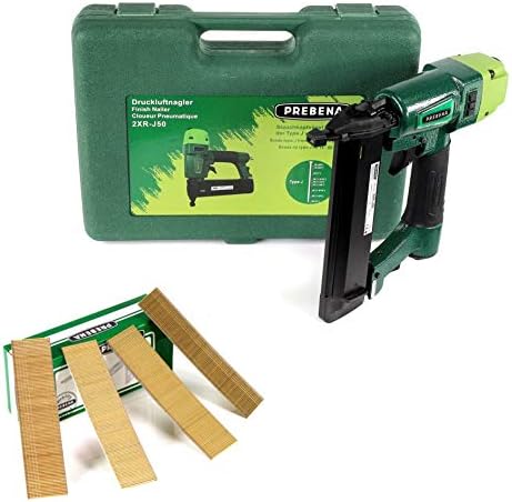 Prebena 2xr-j50 Cloueur Pneumatique Pour Pointes Avec Coffret De Transport J-box 8.000 Pointes Prebena 2xr-j50 Cloueur Pneumatique Pour Pointes Avec Coffret De Transport J-box 8.000 Pointes