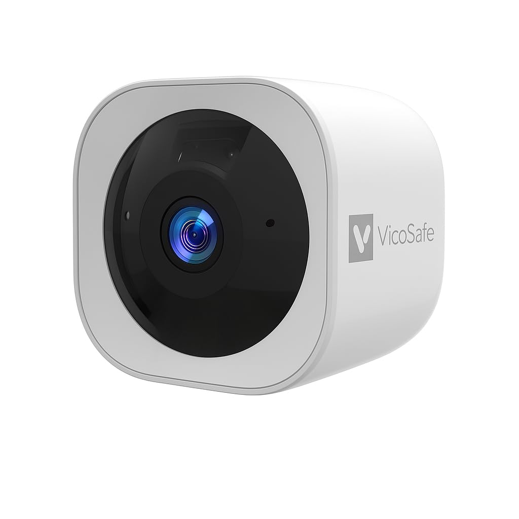 VicoHome X71 Bezprzewodowa kamera zewnętrzna – system monitoringu, kamera Wi-Fi 2K bateria, kolorowa noktowizja, wykrywanie ruchu AI, dwukierunkowy dźwięk, wodoodporna, IP65, chmura/karta SD