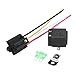 4-Pin 12V Bosch Style Fused Relay Switch Kit, Interlocking Harness Socket Holder 12 Volt Automotive relays with Fuse for Auto Cars 2Pcs