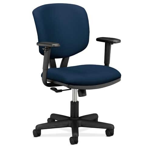 Task Chair,Height Adjustment,25-3/4 quot;x25-3/4 quot;x40 quot;,Blue