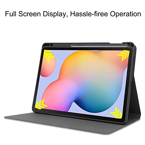 Image of SwooK Tablet Case for Samsung Galaxy Tab S8 Plus /S7 Plus /S7 FE 12.4 Inch SM-X800 /X806 /T970 /T975 /T976 /T735 Ultra Light Slim Fit Shockproof Folding Stand Protective Cover,with S Pen Holder and Smart Auto Wake /Sleep