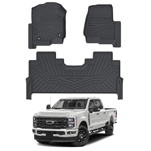 Cartist Floor Mats for 2017-2024 2025 2026 Ford F-250/F-350/F450 Super Duty Crew Cab w/Under Seat...