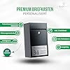 Bl4ckPrint Cassetta Delle Lettere Antracite - Personalizzabile Con Nome E Numero, Design Moderno - Foto 13